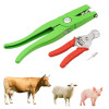Ear Tag Applicator Clamp & Cutter Pliers Farm Animal Metal Ear Thorn Tongs Swine Cow Sheep Rabbit Identification Tool Kit