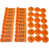 20PCS Sheep Ear Tag Plastic Farm Livestock Number Markers Red Pink Green Blue Yellow Orange for Goat Label Identification Card