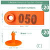 20PCS Sheep Ear Tag Plastic Farm Livestock Number Markers Red Pink Green Blue Yellow Orange for Goat Label Identification Card 20PCS Sheep Ear Tag Plastic Farm Livestock Number Markers Red Pink Green Blue Yellow Orange for Goat Label Identification Card