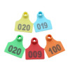 Tags For Animal Livestock Pig Sheep Ear Tag Laser Type Copper Head Tags goat Supplies No.001-100