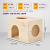 Natural Log Totoro House Chinchilla Squirrel Guinea Pig House Small Animal Cage Landscaping Supplies Guinea Pig Accessories