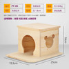 Natural Log Totoro House Chinchilla Squirrel Guinea Pig House Small Animal Cage Landscaping Supplies Guinea Pig Accessories