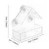 Bird Feeder Transparent House Type Feeding Cage With Suction Cup For Window Glass Hummingbird Outdoor Gazebo Bird Accessories