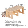 Wooden Hamster Tunnel Hamster Digging Pipe Hamster Cage Landscaping Supplies Hamster Toy Hamster Shelter Hamster Accessories