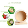 1Pc Wooden Mute Roller Hamster Running Exercise Wheel Mouse Hedgehogs Sports Wheel Pet Cage Accessories