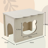 Natural Wooden Hamster House Small Animal Cage Landscaping Supplies Rat Accessories Hamsters Tunnel Chipmunk Nest
