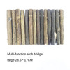 Natural Wooden Hamster Ladder Hamster Arch Bridge Hamster Fence Hamster Cage Landscaping Supplies Hamster Accessories