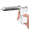 Veterinary Syringe Continuos Injection Syringe 10/20/30/50ml Stainless Steel Vaccination Gun Automatic for Cow Pig Sheep