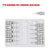 10 Pcs/boxs Farm Animals Injection Needle 304 Stainless Steel Dispensing Needle Syringe Poultry Small Veterinary Supplies
