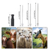 Stainless Steel Livestock Cattle Pig Trocar Needle Tool,Veterinary Trocars Deflation Needle,Rumen Puncture Exhaust Needles 1 set