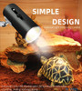 Reptile Lamp Stand UVA UVB Lamp Fixture Lizard Tortoise Heating Light Holder with Clamp for Turtle Habitat Fish Tank