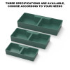 Reptile Bowl 2 Compartments Dark Green Reptile Water Dish Reptile Feeder Habitat Decor Terrarium Dish For Lizard Frog Gecko