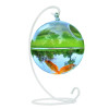 Fish Bowl,Transparent Spherical Glass Handmade Fish Round Shape Hanging Glass Aquarium Fish Bowl Clear Plant Terrarium Gift