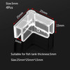 4pcs 5/6/8/10/12/15mm Plastic Anti-collision Fish Tank Corner Protector Adhesive Free Protective Cover Aquarium Accessories