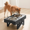 With Stand Adjustable Height Dogs Double Bowls Medium Big Dog Food Water Feeder Pet Feeding Dish Bowl Dog Accessories