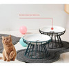 Accessories Bowl Ceramic Water Feeding Stainless Cat Raised Feeder Food Pet Kitten Stand Dish Dog Durable Double Steel