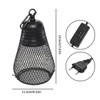 Reptile Heat Lamp Shade Infrared Ceramic Heat Emitter Mesh Cover Pet Coop Heater Guard For Chicken Lizards Turtle Brooder Snake