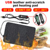 Pet Heating Pad Reptile Pet Warm Heater USB Electric Blanket Warm Adjustable Temperature Controller Incubator Mat Heated Pad