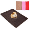 Double-sided Small Pet Warm Mat Plush Hamster Small Mat Guinea Pig Nest Mat Easy to Carry Rectangular Rabbit Bed Cushion Mat
