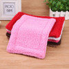 Double-sided Small Pet Warm Mat Plush Hamster Small Mat Guinea Pig Nest Mat Easy to Carry Rectangular Rabbit Bed Cushion Mat