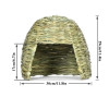 Grass House For Rabbits Sleeping Bed Grass Nest Hiding Nest For Guinea Pig Hideouts Small Animal Play Hideaway Bed Habitat Decor