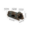 Rock Hideout Habitat Decoration Non Toxic Resin Realistic Cave for Pocket Pets Small Amphibians Spiders Iguanas