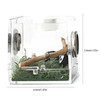 Small Reptile Feeding Box Transparent Acrylic Jumping Spider Breeding Box Habitat Small Insect Container Humidifier Feeding Port