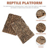 Reptile Bark Cave Turtle Platform Decor Cork Decorations Terrarium Tree Snake Climbing Artificial Plants
