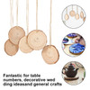 30Pcs Natural Wood Slices Unfinished Wooden Slices Round Rustic Wood Pieces Craft Wood Circle Kit Party Decoration for DIY