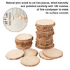 30Pcs Natural Wood Slices Unfinished Wooden Slices Round Rustic Wood Pieces Craft Wood Circle Kit Party Decoration for DIY