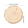 30Pcs Natural Wood Slices Unfinished Wooden Slices Round Rustic Wood Pieces Craft Wood Circle Kit Party Decoration for DIY