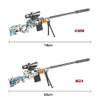 AWM M24 Sniper Gun Rifle Shell Ejection Soft Bullet Foam Darts Blaster Toy Gun for Boys Kids Adults Outdoor CS Shooting Games