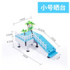 Multifunctional Turtle Terrace Climbing Platform Villa Design Floating Island for Aquatic Pets Escape Proof Turtle Habitat Decor