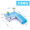 Multifunctional Turtle Terrace Climbing Platform Villa Design Floating Island for Aquatic Pets Escape Proof Turtle Habitat Decor