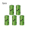 5pcs Green Bone Dog Poop Bags Pet Accessories EPI Bone Pattern Cat Waste Bags Biodegradable Pet Garbage Bag Outdoor