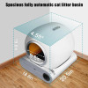 Automatic Cat Litter Box Self Cleaning with App Control 65L Capacity Tonepie Sandbox Lettiera Gatto Autopulente