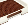 Lattice Dogs Cats Toilet Potty Pet Toilet Pee Training Toilet Easy to Clean Indoor Puppy Litter Holder Tray Bedpan Pet Product