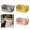 Open Top Pet Litter Tray for Indoor Cats Cat Litter Basin Easy to Clean