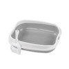 Cat Litter Box for Small Animals Rabbit Cat Sandbox Container Easy to Install Semi Enclosed Cat Sand Basin Kitten Toilet