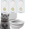 Cats Toilet Training Kit PVC Pet Litter Box Tray Set Professional Puppy Cat Cleaning Trainer Toilet for Cat Training Toilet Seat