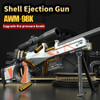 98k AWM Shell Eject Sniper Rifle EVA Soft Bullet Toy Gun with 15X Mirror Silencer Airsoft Gun Model CS Shoot Game for Boys Gift