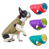 Reversible Fleece Winter Coat for Small Dogs Cats Lightweight Cold Weather Apparel with Leash Hole Reflective Down Jacket Vest