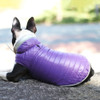Reversible Fleece Winter Coat for Small Dogs Cats Lightweight Cold Weather Apparel with Leash Hole Reflective Down Jacket Vest