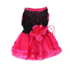 2021 Pet Dog Rose Flower Gauze Dress Skirt Puppy Cat Princess Clothes Apparel Dress for Dogs Dog Costume Pet Clothes XS/S/M/L