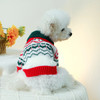 1PC Pet Apparel Dog Cat Christmas Fireworks Elastic Pullover Knitted Sweater Autumn Winter Thickened Warm For Small Medium Dogs