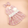 Puppy Plaid Wool Dress Pearl Neck Sweater Teddy Bears Medium Small Dog Cardigan Autumn Winter Pet Apparel Dog Clothes Puppy Plaid Wool Dress Pearl Neck Sweater Teddy Bears Medium Small Dog Cardigan Autumn Winter Pet Apparel Dog Clothes