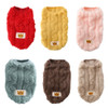 Winter Dog Clothes for Small Dogs Fleece Warm Puppy Sweater Cold Weather Dog Coat Outfit Plush Doggy Sweatshirt Cat Apparel