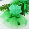 Wedding Dog Dresses Green Tulle Skirts For Small Dogs Sweet Bowknot Skirt Summer Tutu Dress Dog Clothes for Chihuahua Apparel