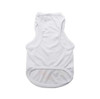 DIY Dogs T Shirt Apparel Sublimation Blank Pets 3 Sizes Sleeveless Dog Puppy Vest Clothes Supplies Polyester Fiber SN142