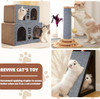 Clippable cat scraped carpet cover self-adhesive cat tree replacement parts cat scratch pad cat step sofa furniture DIY protecto